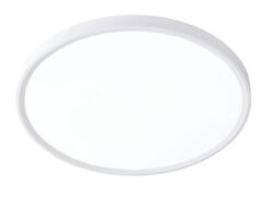 Inlight Πλαφονιέρα οροφής LED 60W 3CCT (by switch on base) σε λευκή απόχρωση D:75x2