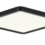 InLight Πλαφονιέρα οροφής LED 40W 3CCT (by switch on base) από μαύρο μέταλλο  D:50cm (42045-Black)