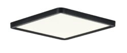 InLight Πλαφονιέρα οροφής LED 40W 3CCT (by switch on base) από μαύρο μέταλλο  D:50cm (42045-Black)