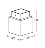 InLight Πλαφονιέρα οροφής γκρι από travertine marble 1XE27 D:12cm (42047) - Image 2