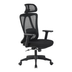 Καρέκλα γραφείου διευθυντή Magida pakoworld mesh μαύρο 58.5x66x115-125εκ