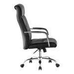 Καρέκλα γραφείου διευθυντή Biani pakoworld pu μαύρο 56x70x107-115εκ - Image 3
