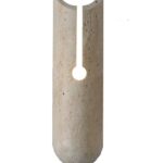 InLight Επιτοίχιο φωτιστικό γκρι από travertine marble 1XG9 D:10 x 35cm (43066)