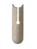 InLight Επιτοίχιο φωτιστικό γκρι από travertine marble 1XG9 D:10 x 35cm (43066)