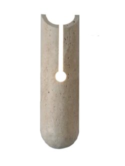 InLight Επιτοίχιο φωτιστικό γκρι από travertine marble 1XG9 D:10 x 35cm (43066)