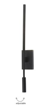 Inlight Επιτοίχιο φωτιστικό LED 3W & 6W 3000K από μαύρο μέταλλο (43079) - Image 2
