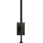 Inlight Επιτοίχιο φωτιστικό LED 3W & 6W 3000K από μαύρο μέταλλο (43079)