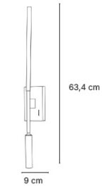 Inlight Επιτοίχιο φωτιστικό LED 3W & 6W 3000K από μαύρο μέταλλο (43079) - Image 3