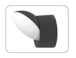 it-Lighting Wabash LED 7W 3CCT Outdoor Wall Lamp Black D:13cm (80208410) - Image 2