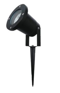 it-Lighting Mercury 1xGU10 Outdoor Spike Light Black D:9