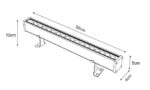 it-Lighting Acadia mini LED 12W RGB 3CCT Wall Washer Silver D:30cm (80700115) - Image 2