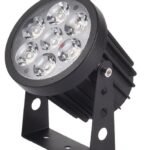 it-Lighting Crest range LED 12W RGB CCT Outdoor Wall Lamp Black D:8.5 x 12cm (80700515)