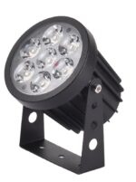 it-Lighting Crest range LED 12W RGB CCT Outdoor Wall Lamp Black D:8.5 x 12cm (80700515)