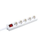 ΠΟΛΥΠΡΙΖΟ 5 ΣΟΥΚΟ ΑΣΦΑΛΕΙΑΣ ΜΕ ΔΙΑΚΟΠΤΗ 16A IP20 ΜΕ ΚΑΛΩΔΙΟ H05VV-F 3X1.5MM2 1.5m