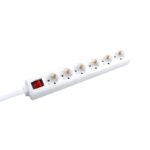 ΠΟΛΥΠΡΙΖΟ 6 ΣΟΥΚΟ ΑΣΦΑΛΕΙΑΣ ΜΕ ΔΙΑΚΟΠΤΗ 16A IP20 ΜΕ ΚΑΛΩΔΙΟ H05VV-F 3X1.5MM2 3m
