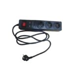 ΠΟΛΥΠΡΙΖΟ 3 ΣΟΥΚΟ ΑΣΦΑΛΕΙΑΣ ΜΕ ΔΙΑΚΟΠΤΗ+2USB 16A IP20 ΜΕ ΚΑΛΩΔΙΟ H05VV-F 3X1.5MM2 1.5m