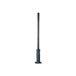 POLE SININ -  ΚΟΛΩΝΑ ΧΑΛΥΒΔΙΝΗ ΓΙΑ ΒΑΣΗ 200x200mm ΠΛΑΚΑ ΕΔΡΑΣΗΣ RAL 7016M Φ76x140x4000mm
