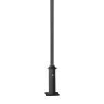 POLE SININ -  ΚΟΛΩΝΑ ΧΑΛΥΒΔΙΝΗ ΓΙΑ ΒΑΣΗ 200x200mm ΠΛΑΚΑ ΕΔΡΑΣΗΣ RAL 7016M Φ76x140x5000mm