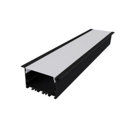 WILA ΠΡΟΦΙΛ ΑΛΟΥΜΙΝΙΟΥ ΜΑΥΡΟ ΜΕ ΟΠΑΛ ΚΑΛΛΥΜΑ 3m/pc
