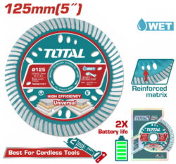TOTAL ΕΠΑΓΓ. ΔΙΑΜ/ΣΚΟΣ ΥΓΡΑΣ ΚΟΠΗΣ 125 Χ 22.2mm Χ 1.6mm ΛΕΠΤΟΣ (TAC061251)