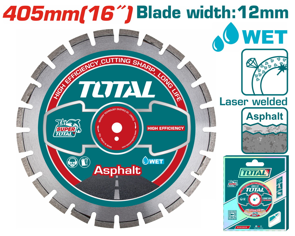 TAC2164053 TOTAL ΕΠΑΓΓ. ΔΙΑΜΑΝΤΟΔΙΣΚΟΣ ΑΣΦΑΛΤ. Φ-405 Χ 25.4mm ΓΙΑ TP1016-2EE (TAC2164053)