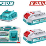 TOTAL ΕΠΑΓΓ. ΣΕΤ 2τεμ ΜΠΑΤ. TFBLI2001 Li-ion 20V / 2Ah + 1τεμ ΦΟΡΤΙΣΤΗΣ TFCLI2001E (TFBCPK2212E)