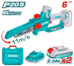 TOTAL ΕΠΑΓΓ ΣΕΤ ΑΛΥΣΟΠΡΙΟΝΟ ΚΛΑΔ ΜΠΑΤ Li-ion 20V / 6"/2Ah / 2 ΜΠΑΤ ΣΕ ΒΑΛΙΤΣΑ BL Motor (TGSLI20662E)