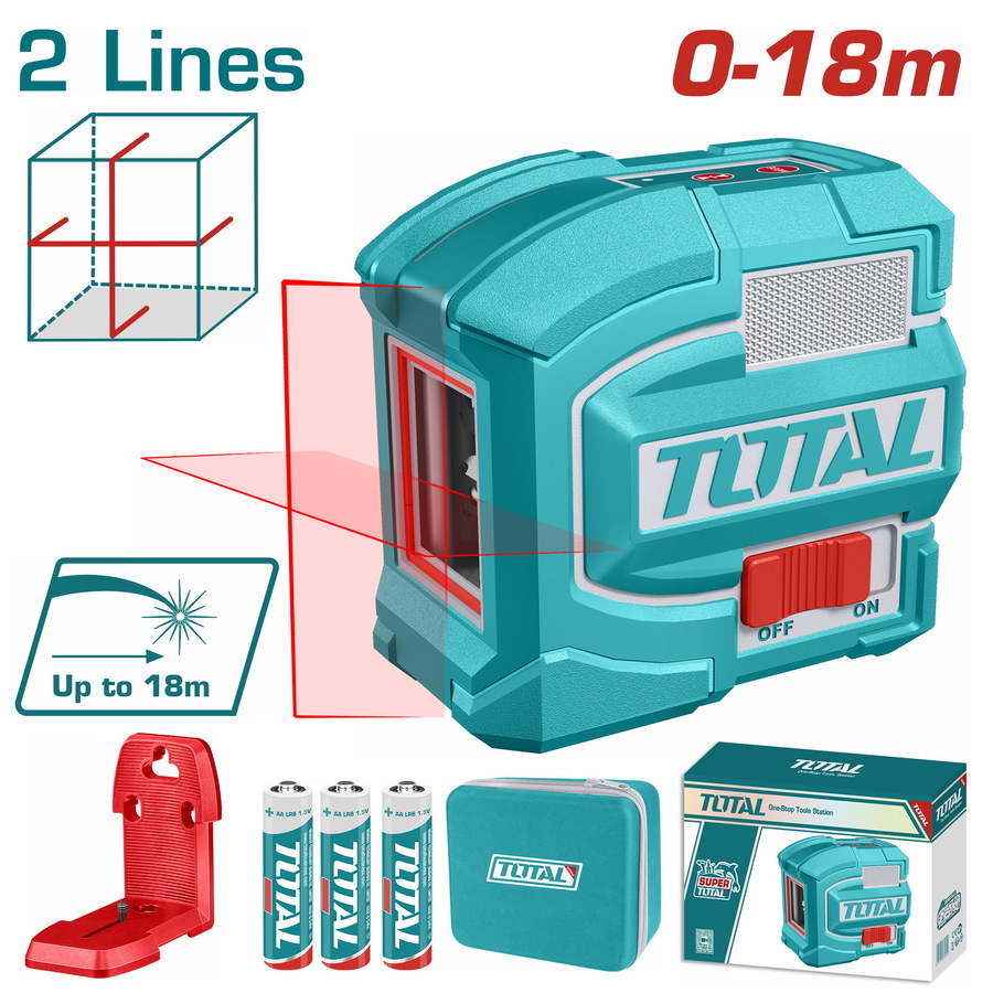 TLL156503 TOTAL ΕΠΑΓΓ. ΑΛΦΑΔΙ LASER ΑΥΤΟ-ΟΡΙΖΟΝΤΙΟΥΜΕΝΟ 0-18m ΚΟΚΚΙΝΕΣ ΑΚΤΙΝΕΣ 2 Lines (TLL156503)