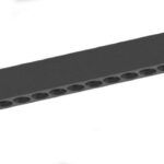 Inlight Γραμμικό Φωτιστικό LED 18W με Anti-glare Dots 3CCT 24° για μαγνητική Ράγα 220V  σε μαύρη απόχρωση D: 32