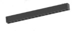 Inlight Γραμμικό Φωτιστικό LED 18W με Anti-glare Dots 3CCT 24° για μαγνητική Ράγα 220V  σε μαύρη απόχρωση D: 32