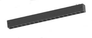 Inlight Γραμμικό Φωτιστικό LED 18W με Anti-glare Dots 3CCT 24° για μαγνητική Ράγα 220V  σε μαύρη απόχρωση D: 32