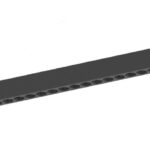 Inlight Γραμμικό Φωτιστικό LED 30W με Anti-glare Dots 3CCT 24° για μαγνητική Ράγα 220V  σε μαύρη απόχρωση D: 54