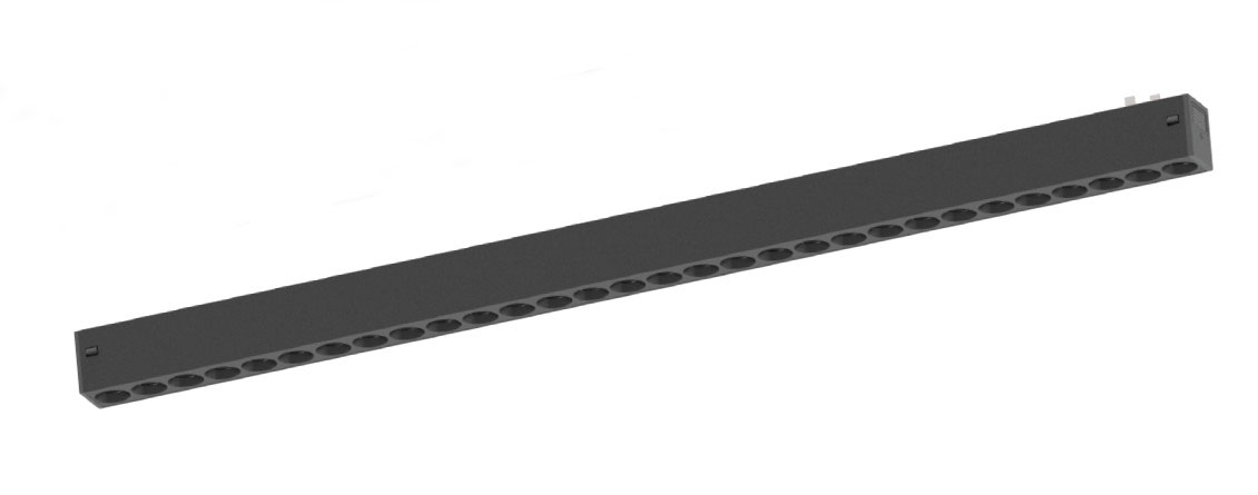 TM20020 Inlight Γραμμικό Φωτιστικό LED 30W με Anti-glare Dots 3CCT 24° για μαγνητική Ράγα 220V σε μαύρη απόχρωση D: 54