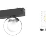 Inlight Φωτιστικό LED 7W 3CCT για μαγνητική ράγα 220V σε μαύρη απόχρωση D:8X10cm (TM20090)