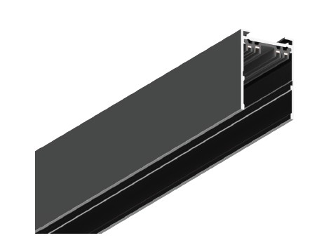 TRM20012 InLight Μαγνητική ράγα 220V με κάλυμμα μαύρη D:2m (TRM20012)