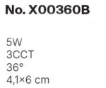 Inlight Downlight σποτ 5W 3CCT σε μαύρη απόχρωση D: 4.1x6cm (X00360B) - Image 4