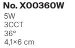 Inlight Downlight σποτ 5W 3CCT σε λευκή απόχρωση D: 4.1x6cm (X00360W) - Image 4