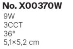 Inlight Downlight σποτ 9W 3CCT σε λευκή απόχρωση D: 5.1x5.2cm (X00370W) - Image 4
