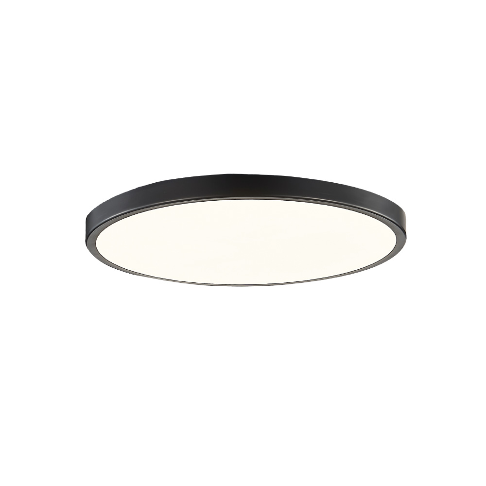 black InLight Πλαφονιέρα οροφής LED 20W 3CCT (by switch on base) από μαύρο μέταλλο και ακρυλικό D:30cm (42035-D-Black)