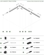 InLight Σύνδεσμος γωνία για μαγνητική ράγα 220V σε μαύρη απόχρωση (TCM2002) - Image 3