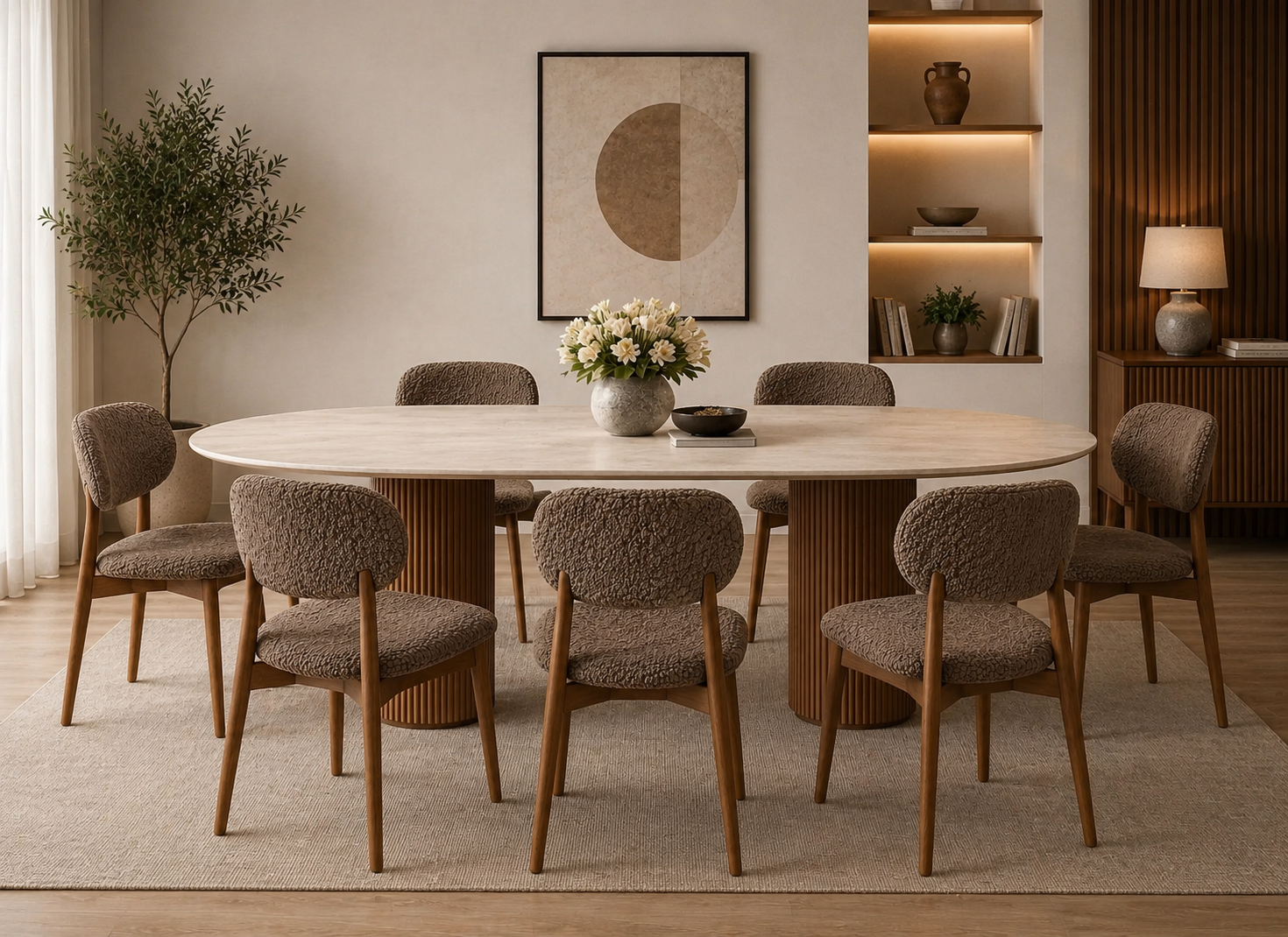 set_trapezarias_ivonne_calve_all4home_com_gr Σετ τραπεζαρίας 7 Τεμαχίων