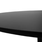 Tραπέζι Balou pakoworld mdf σε μαύρη απόχρωση Φ120x73εκ - Image 3