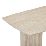 Τραπέζι Loosir pakoworld mdf-sandstone σε όψη τραβερτίνας 180x90x74εκ - Image 4
