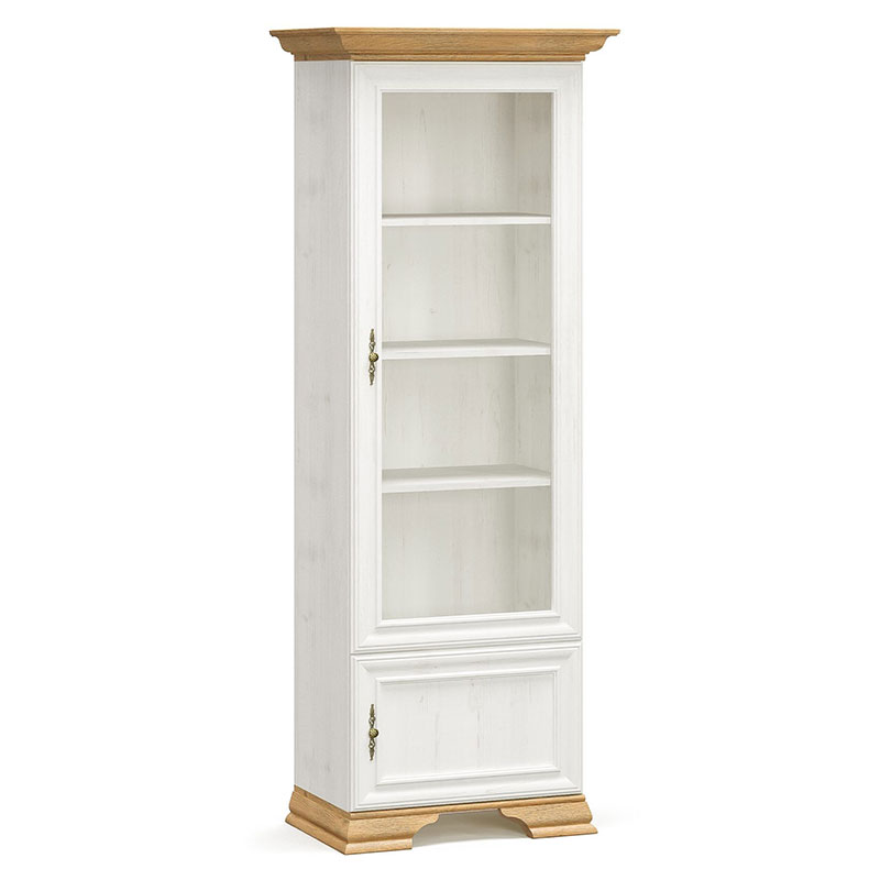 173-000029 Βιτρίνα Jaden pakoworld golden oak-λευκό antique 70
