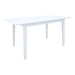 Τραπεζαρία Dallan Mabor pakoworld 7τεμ λευκό rubberwood 120-150x80x73,8εκ - Image 8