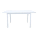 Τραπεζαρία Dallan Mabor pakoworld 7τεμ λευκό rubberwood 120-150x80x73,8εκ - Image 9