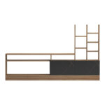 Σύνθετο σαλονιού Seruno pakoworld oak - μαύρο μαρμάρου 170x25x100εκ - Image 4