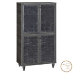Παπουτσοθήκη-ντουλάπι Ronan pakoworld χρώμα wenge 70.5x35x122εκ - Image 2