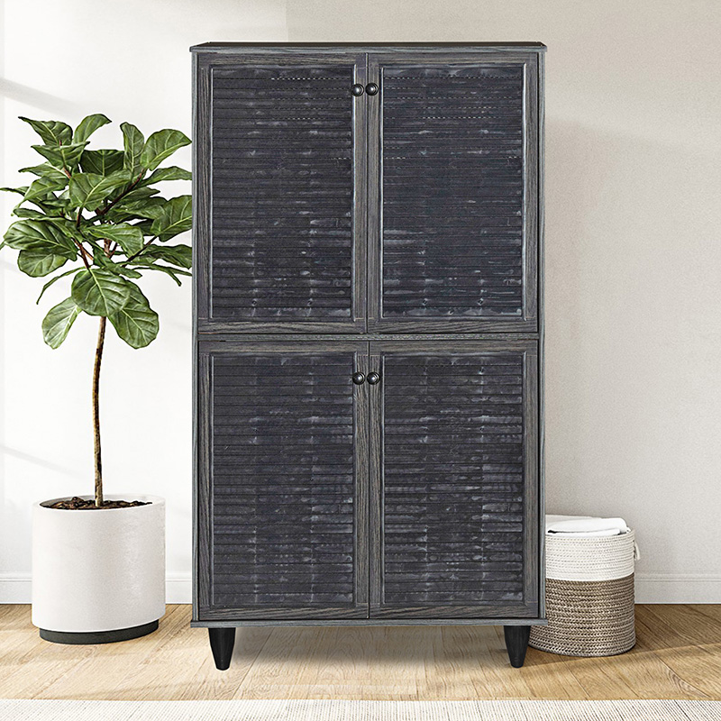 249-000018 Παπουτσοθήκη-ντουλάπι Ronan pakoworld χρώμα wenge 70.5x35x122εκ