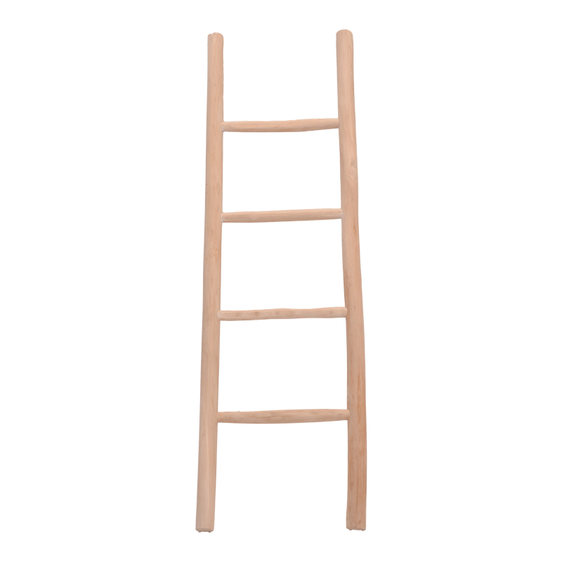 336-000024 Σκάλα Morjeve pakoworld teak ξύλο σε φυσική απόχρωση 45x6x150εκ